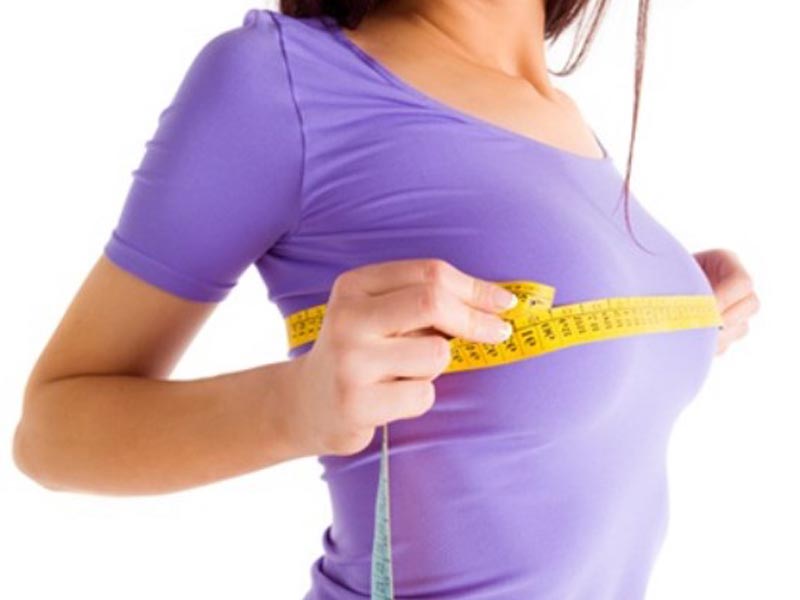 تغییر سایز سینه خانم ها با ورزش