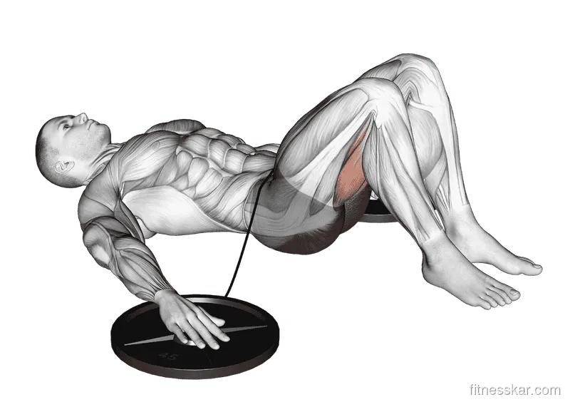 Band Hip Lift, Male demonstration, Start