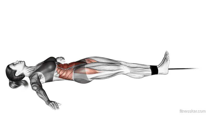Band Lying Leg and Hip Raise