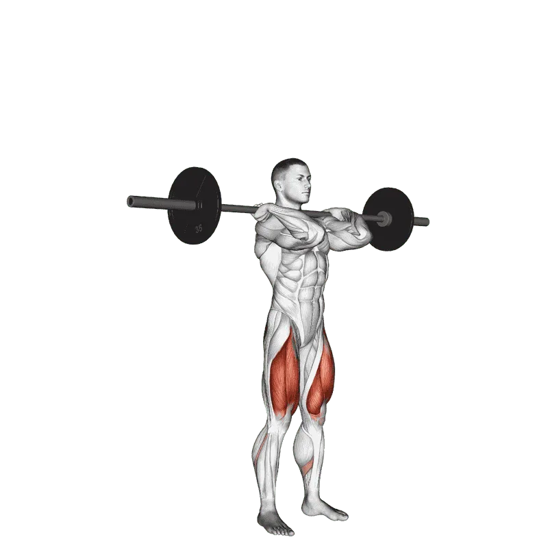 Barbell Clean-Grip Front Squat