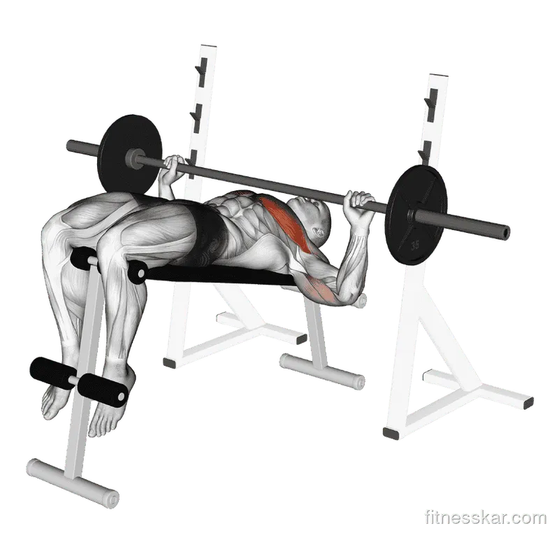 Barbell Decline Wide-Grip Press