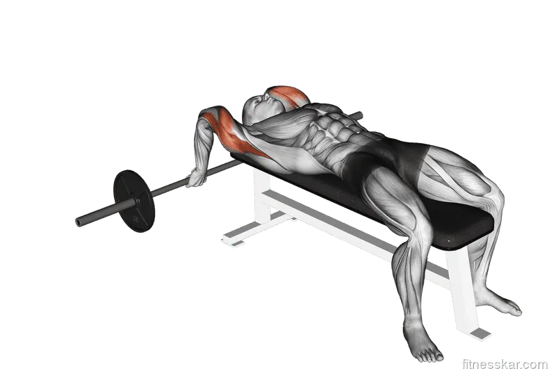 Barbell Lying Close-Grip Triceps Extension
