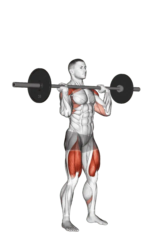 Barbell Squat to Shoulder Press