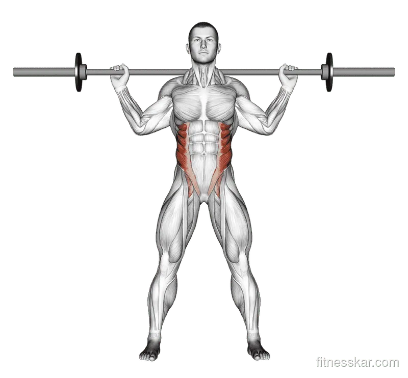 Barbell Standing Twist
