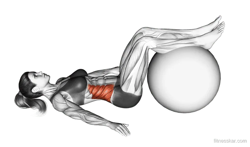 Bent-Knee Lying Twist (On Stability Ball)