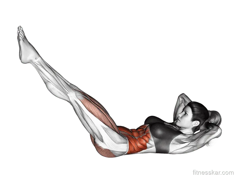 Bicycle Twisting Crunch
