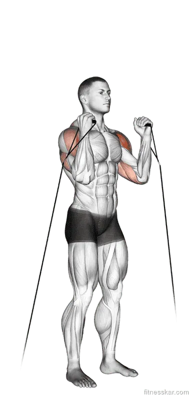 Cable Alternate Shoulder Press