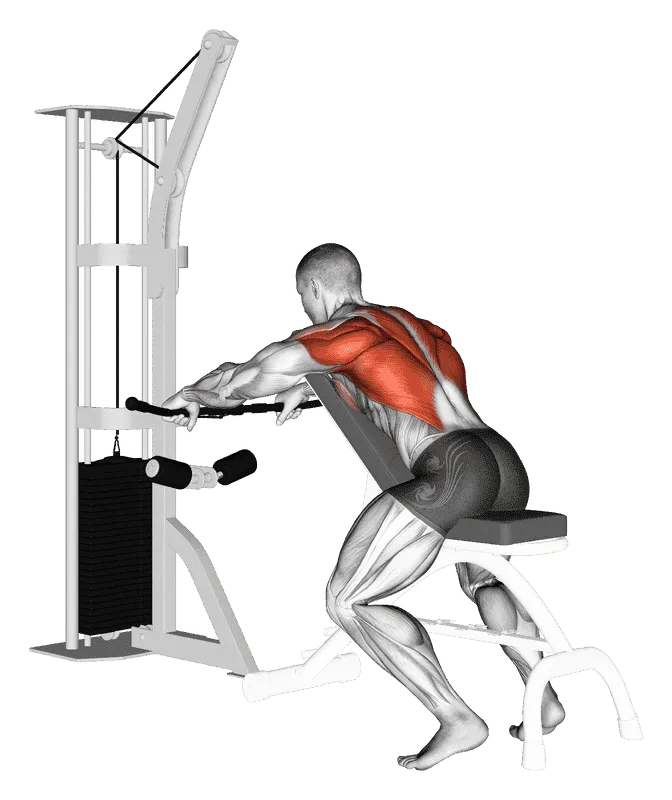 Cable Incline Bench Row