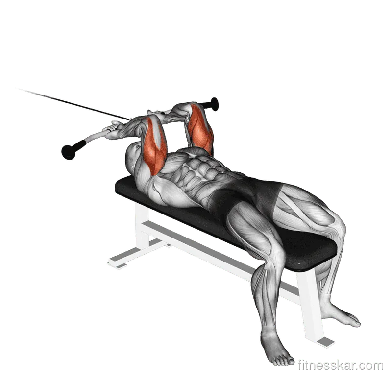 Cable Lying Triceps Extension