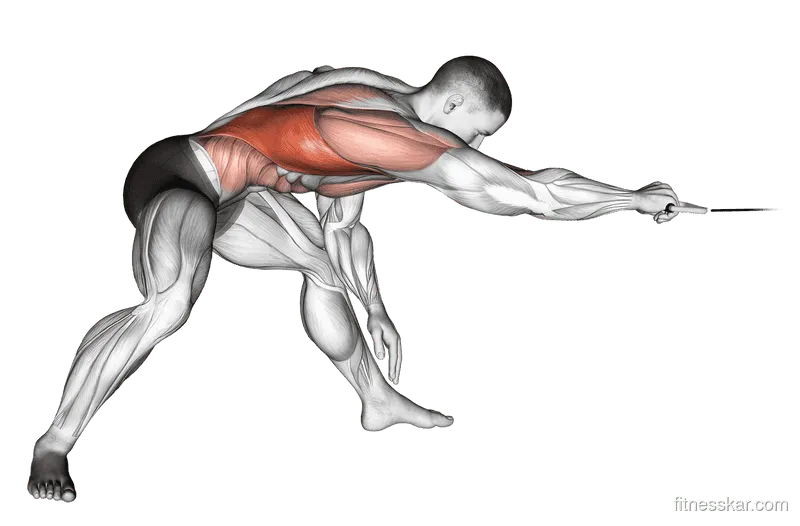 Cable Twisting Pull, Male demonstration, Start
