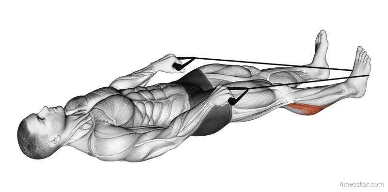 Calf Stretch with Rope