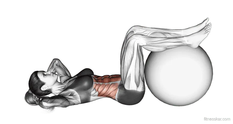 Crunch (legs on stability ball)