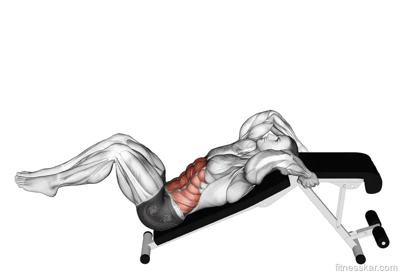Decline Bent-Leg Reverse Crunch