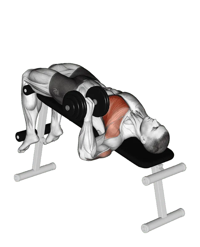 Dumbbell One-Arm Decline Chest Press