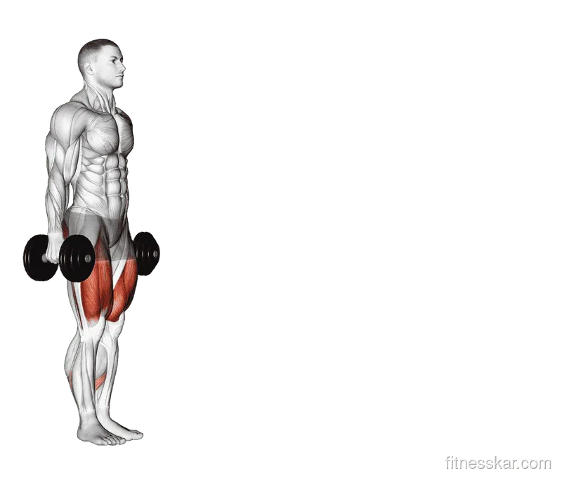 Dumbbell Walking Lunges