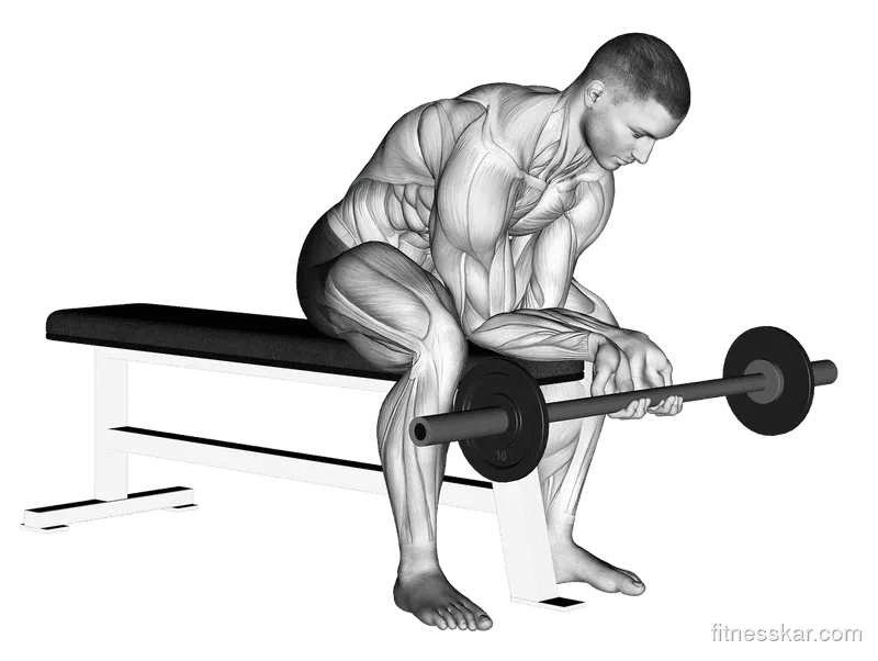 Finger Curls, Male demonstration, Start