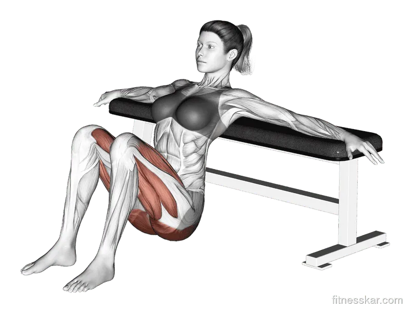 Hip Thrusts, Female demonstration, Start