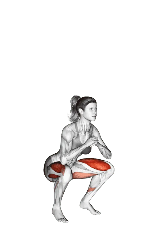 Jump Squat, Female demonstration, Start