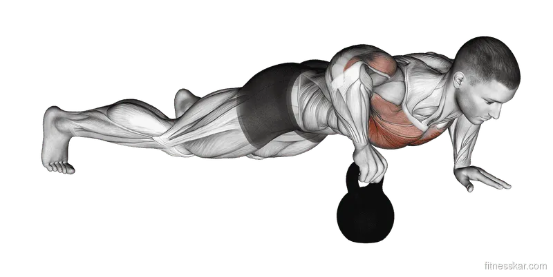 Kettlebell Plyometric Push-Up