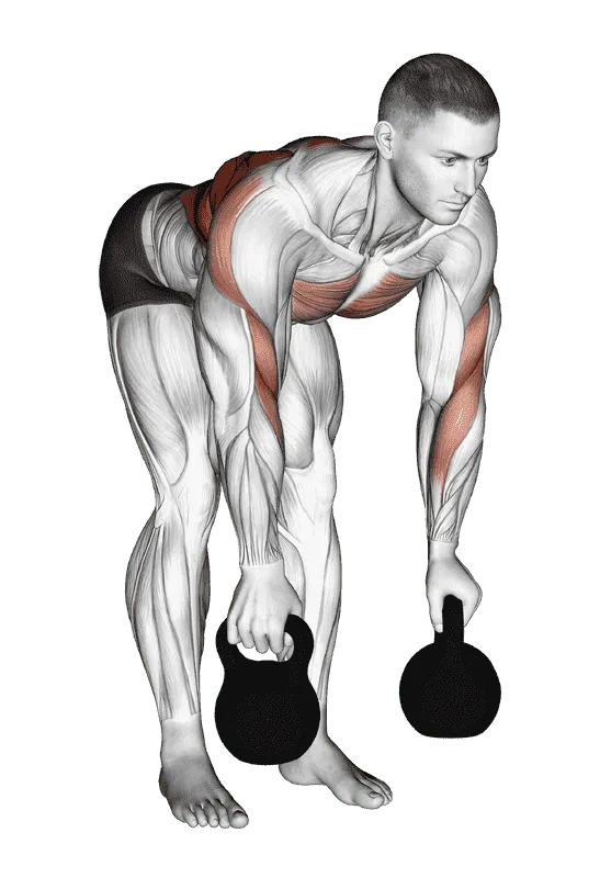 Kettlebell Two-Arm Row