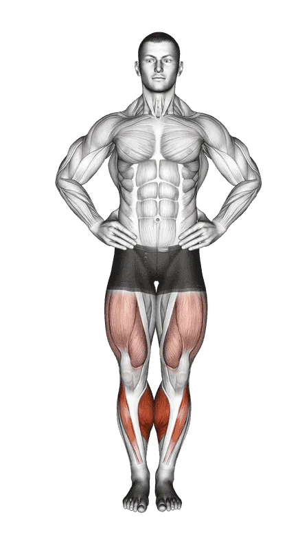 Knee Circles Stretch, Male demonstration, Start