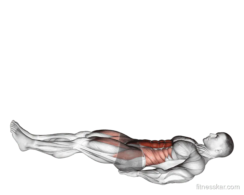 Leg Raise Hip Lift with Head Up, Male demonstration, Start