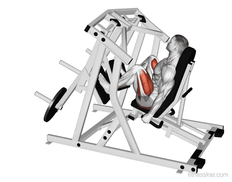 Lever Alternate Leg Press (Plate-Loaded), Male demonstration, Start