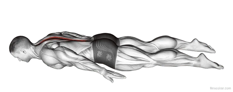 Lower Back Curl, Male demonstration, Start