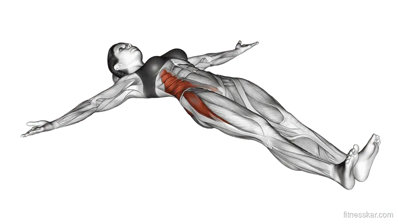 Lying Crossover Stretch