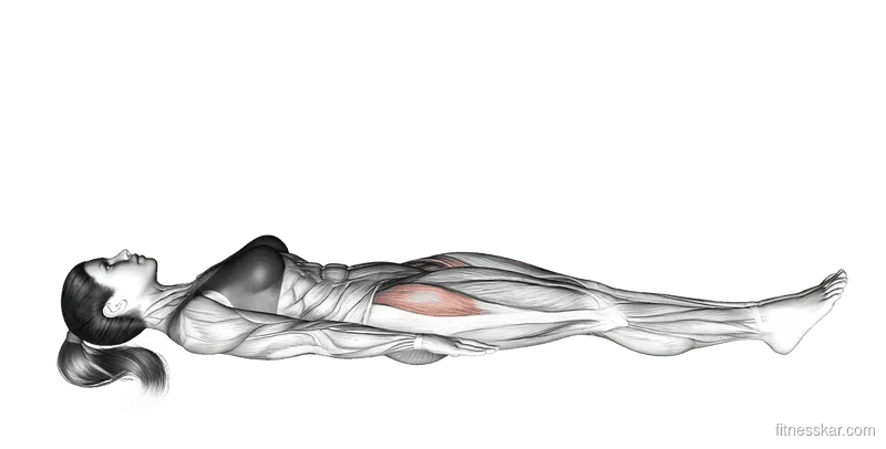 Lying Hip Leg Raise (on floor)