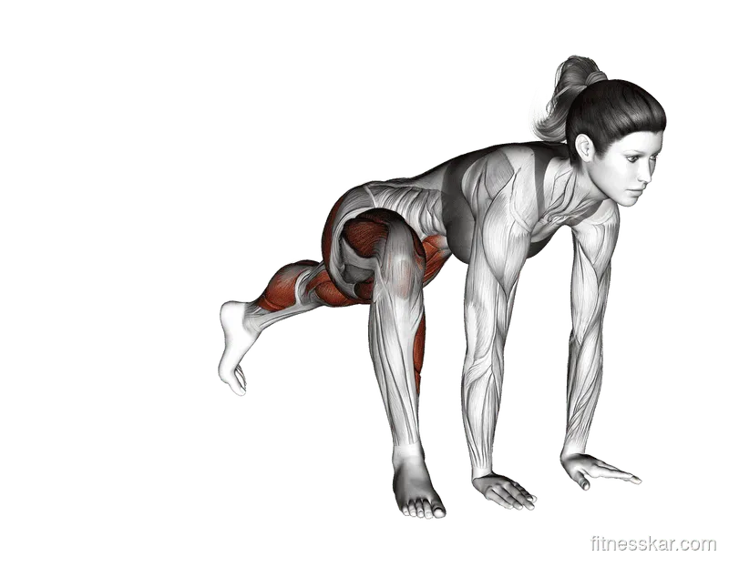 Mountain Climber Lunge, Female demonstration, Start