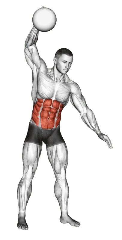 One-Arm Slam (with medicine ball)