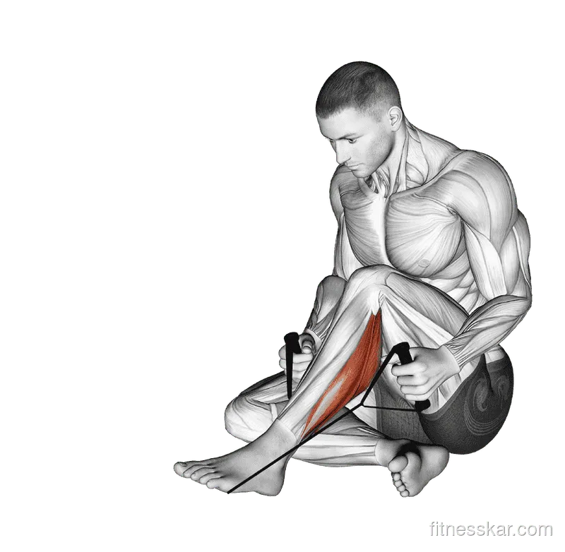 Peroneals Stretch (Calves), Male demonstration, Start