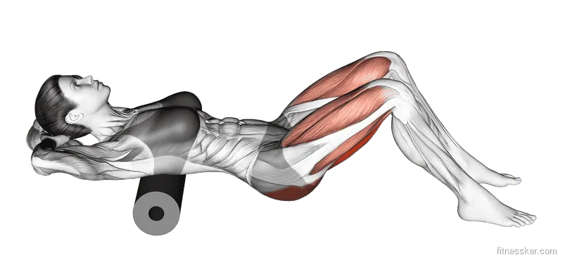 Roll Hip Thrust, Female demonstration, Start