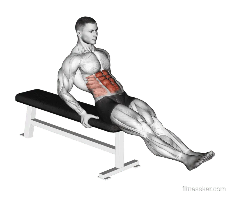 Seated Leg Raise, Male demonstration, Start