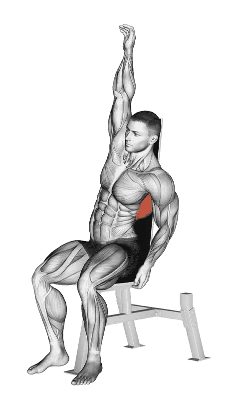 Seated Lower Back Stretch, Male demonstration, Start