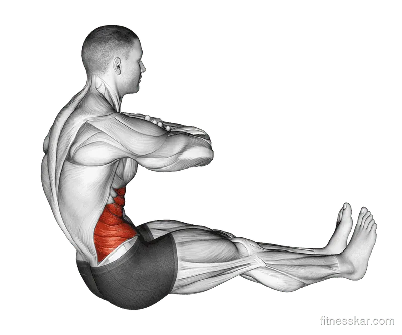 Seated Spine Twist, Male demonstration, Start