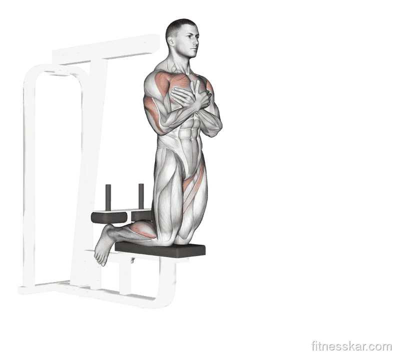Self-Assisted Inverse Leg Curl, Male demonstration, Start
