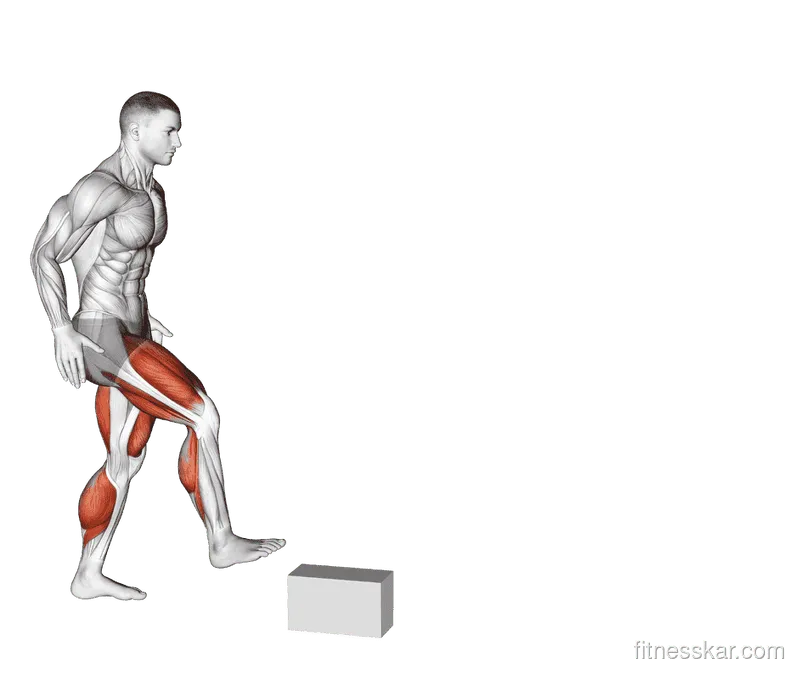 Single-Leg Stride Jump, Male demonstration, Start