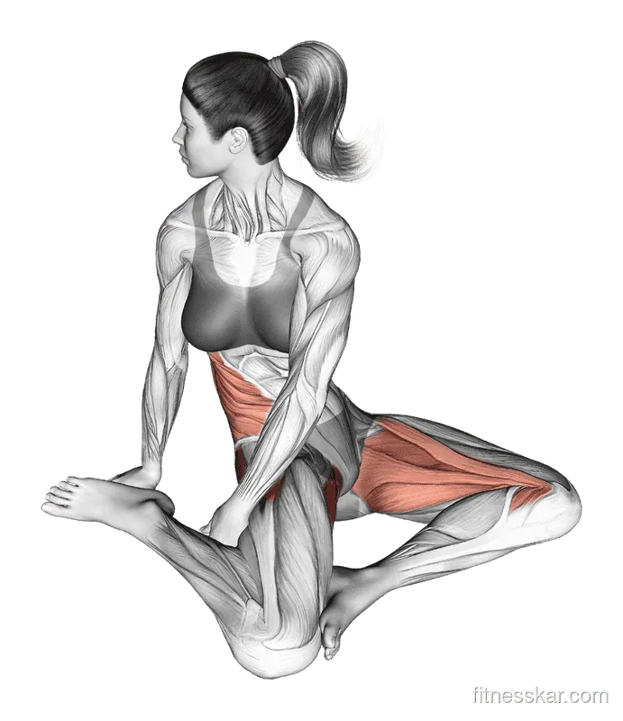 Sitting Rotational Hip Stretch