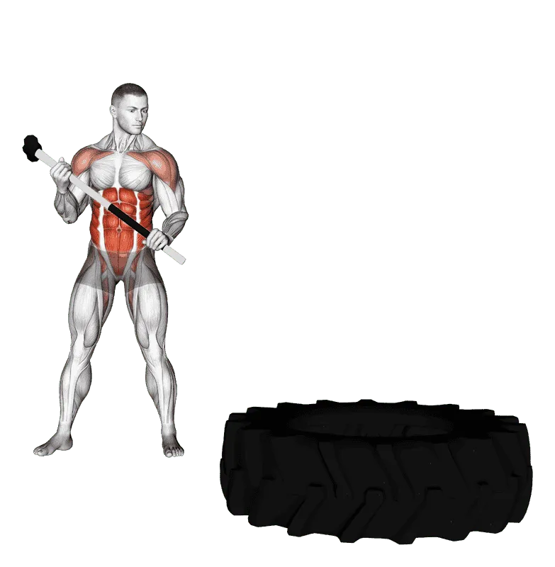 Sledgehammer Slam, Male demonstration, Start
