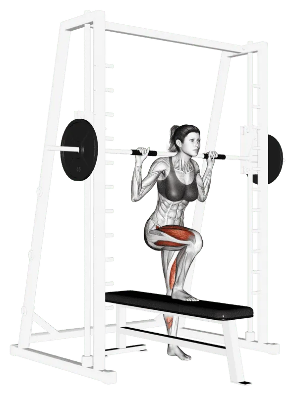 Smith Lateral Step-Up, Female demonstration, Start