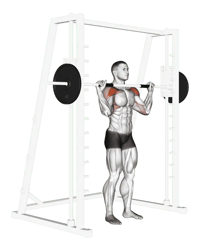 Smith Machine Standing Military Press