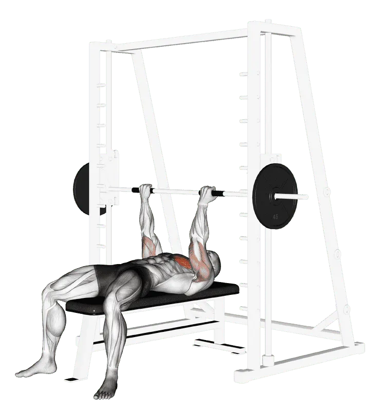 Smith Reverse-Grip Press, Male demonstration, Start