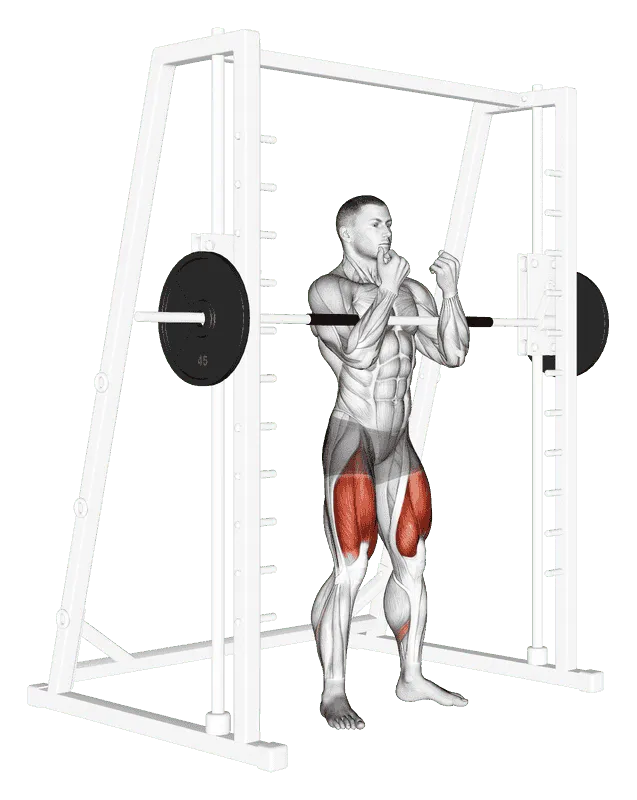 Smith Zercher Squat, Male demonstration, Start