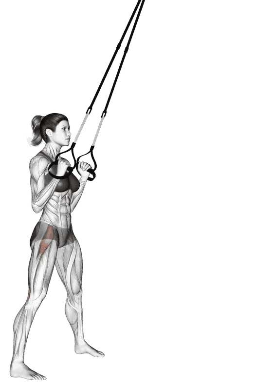 Suspender Hip Hinge, Female demonstration, Start