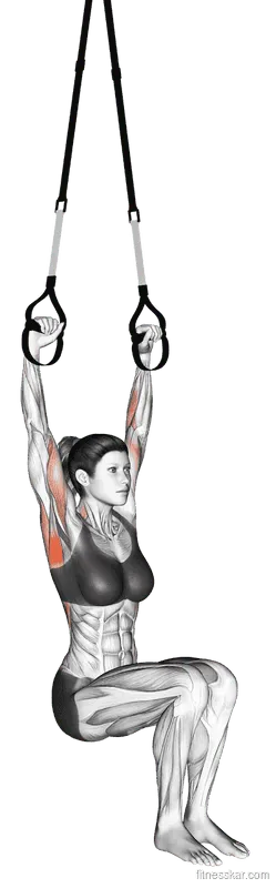 Suspender Self-Assisted Pull-Up, Female demonstration, Start