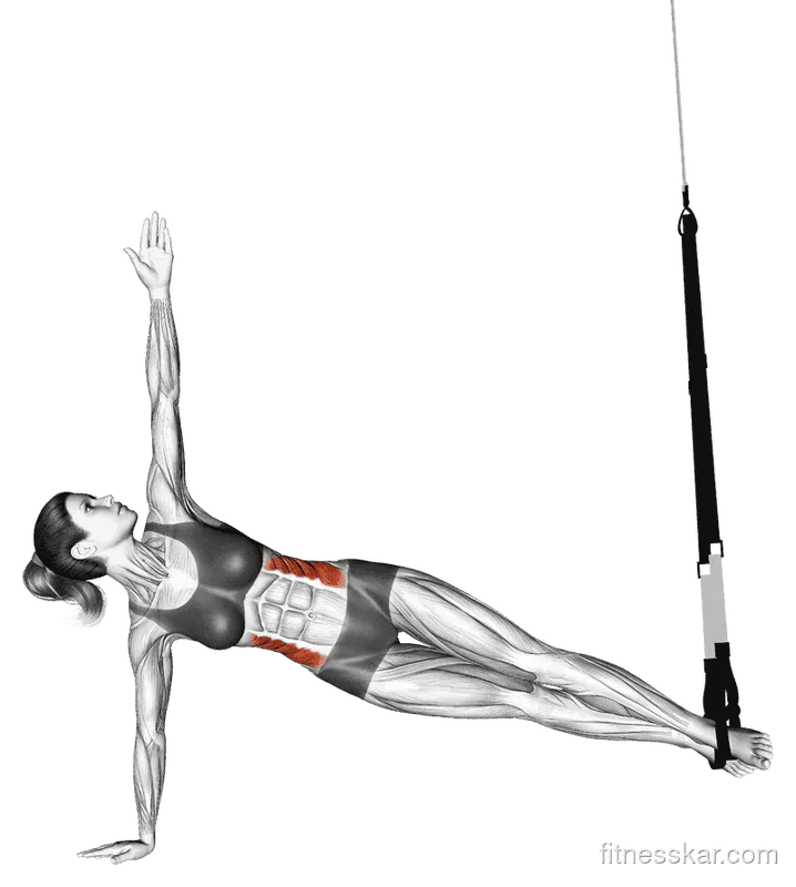 Suspender Star Plank, Female demonstration, Start