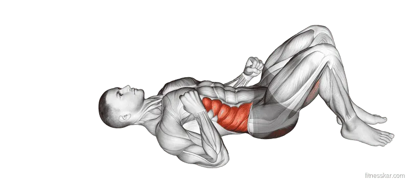 Twist Hip Lift, Male demonstration, Start