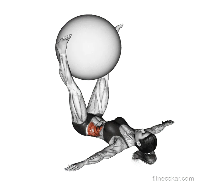 Weighted Lying Twist, Female demonstration, Start
